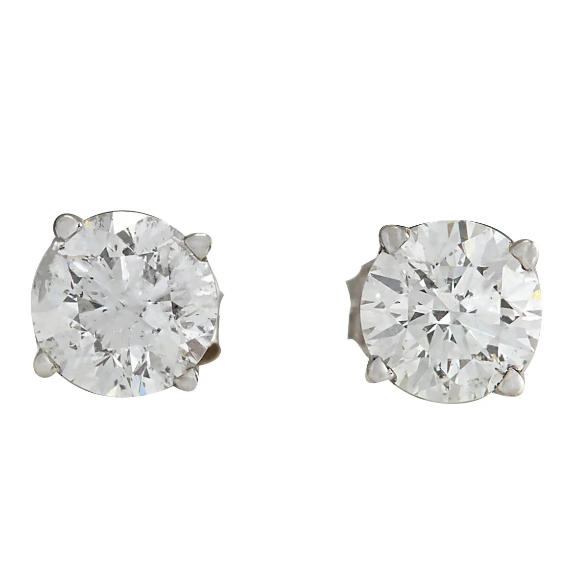 1.00 Carat Natural Diamond 14K White Gold Earrings