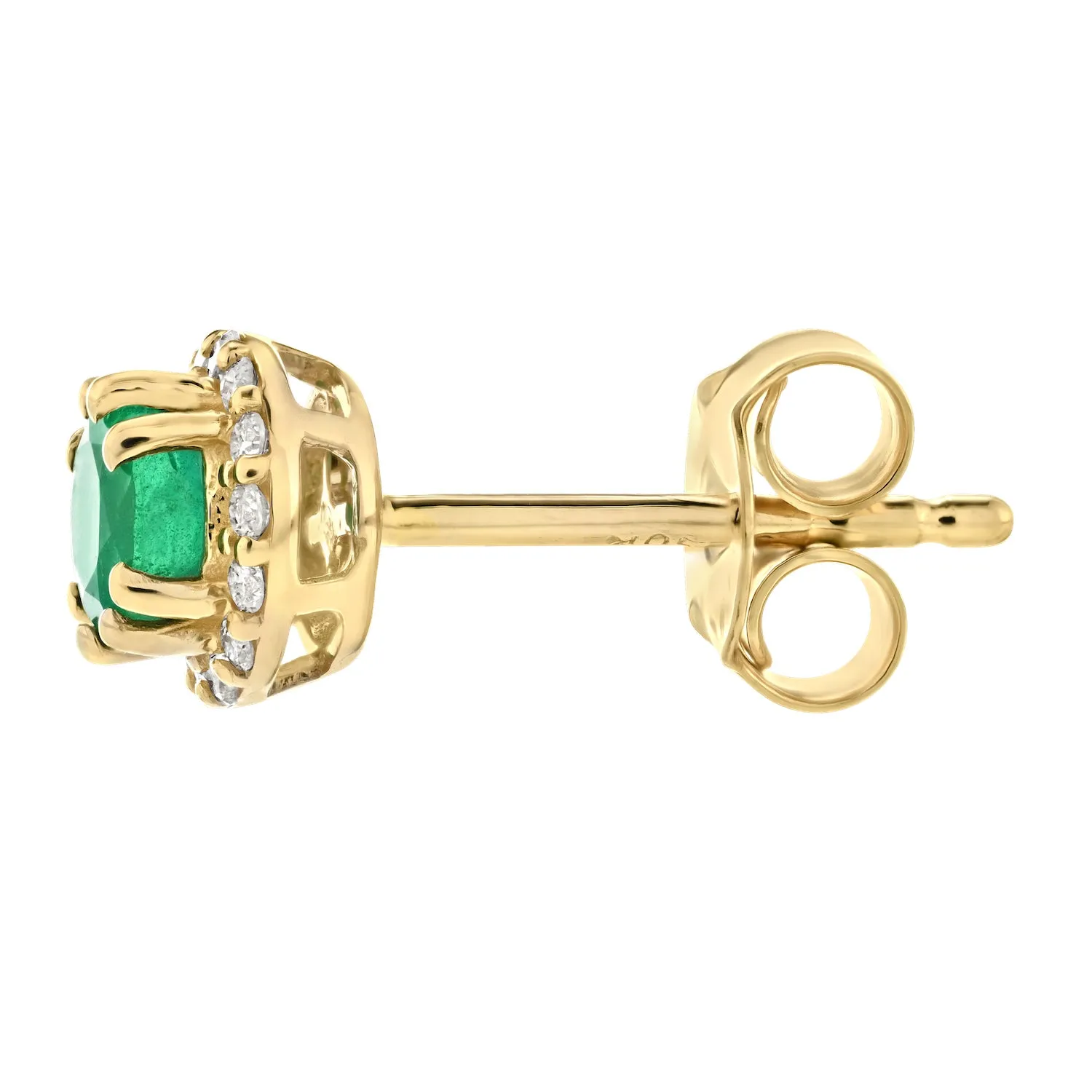 10K Yellow Gold Diamond Earrings