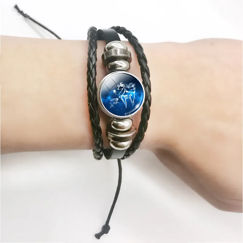 12 Zodiac Sign Bracelets Constellation Charm Jewelry