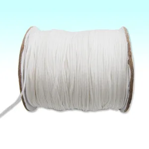 130M/Roll,1.0MM Disco Ball Bracelets Woven Cords,White