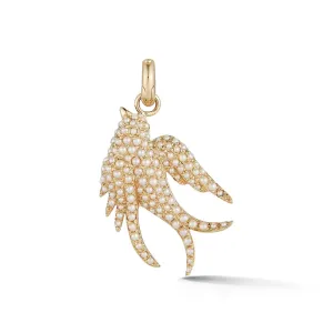 14K Gold & Pearl Birdie Charm