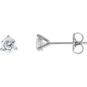 14K White 5/8 CTW Lab-Grown Diamond Stud Earrings