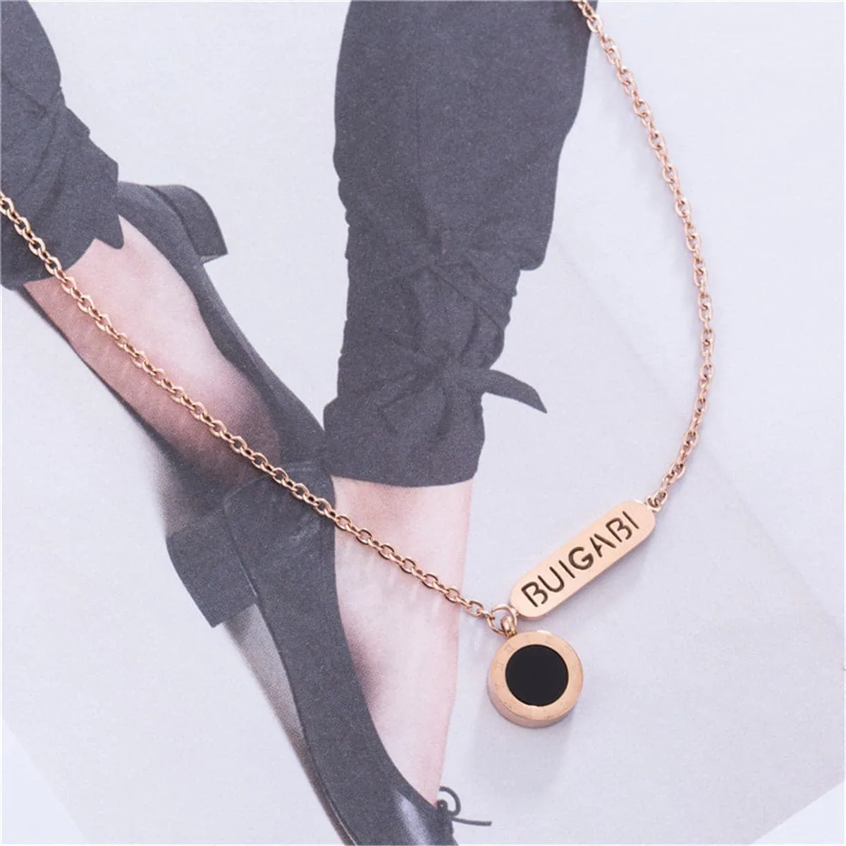 18K Rose Gold-Plated & Arylic 'Buigabi' Anklet