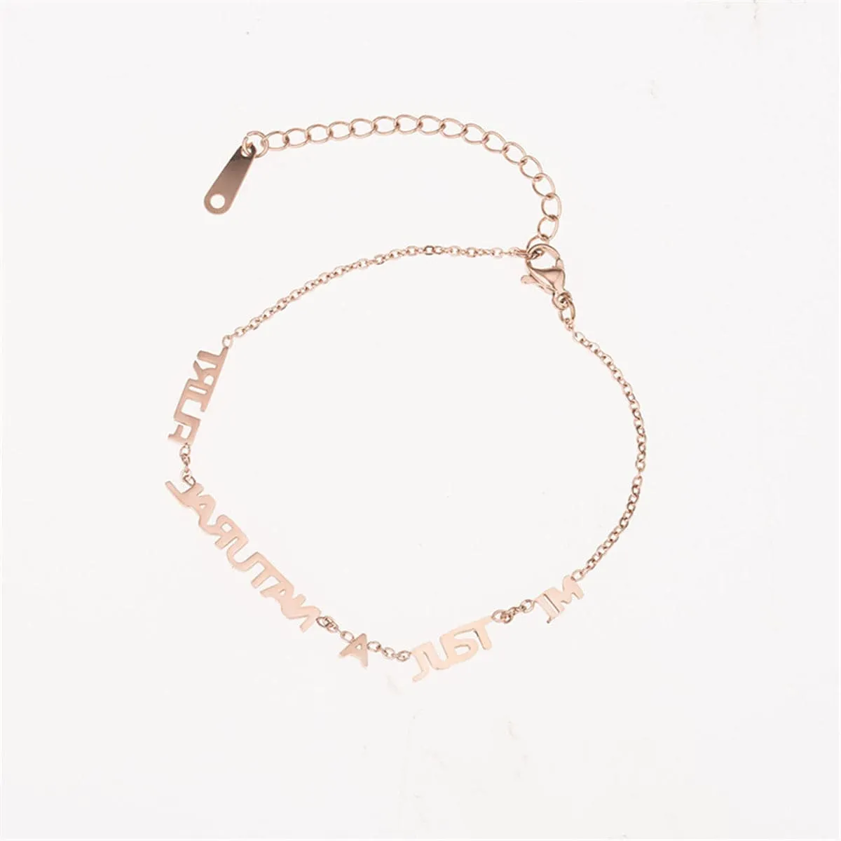 18K Rose Gold-Plated 'Just A Natural Flirt' Anklet