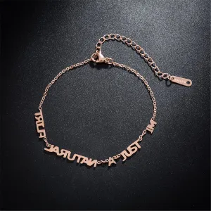 18K Rose Gold-Plated 'Just A Natural Flirt' Anklet