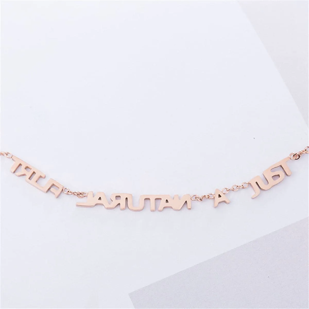 18K Rose Gold-Plated 'Just A Natural Flirt' Anklet