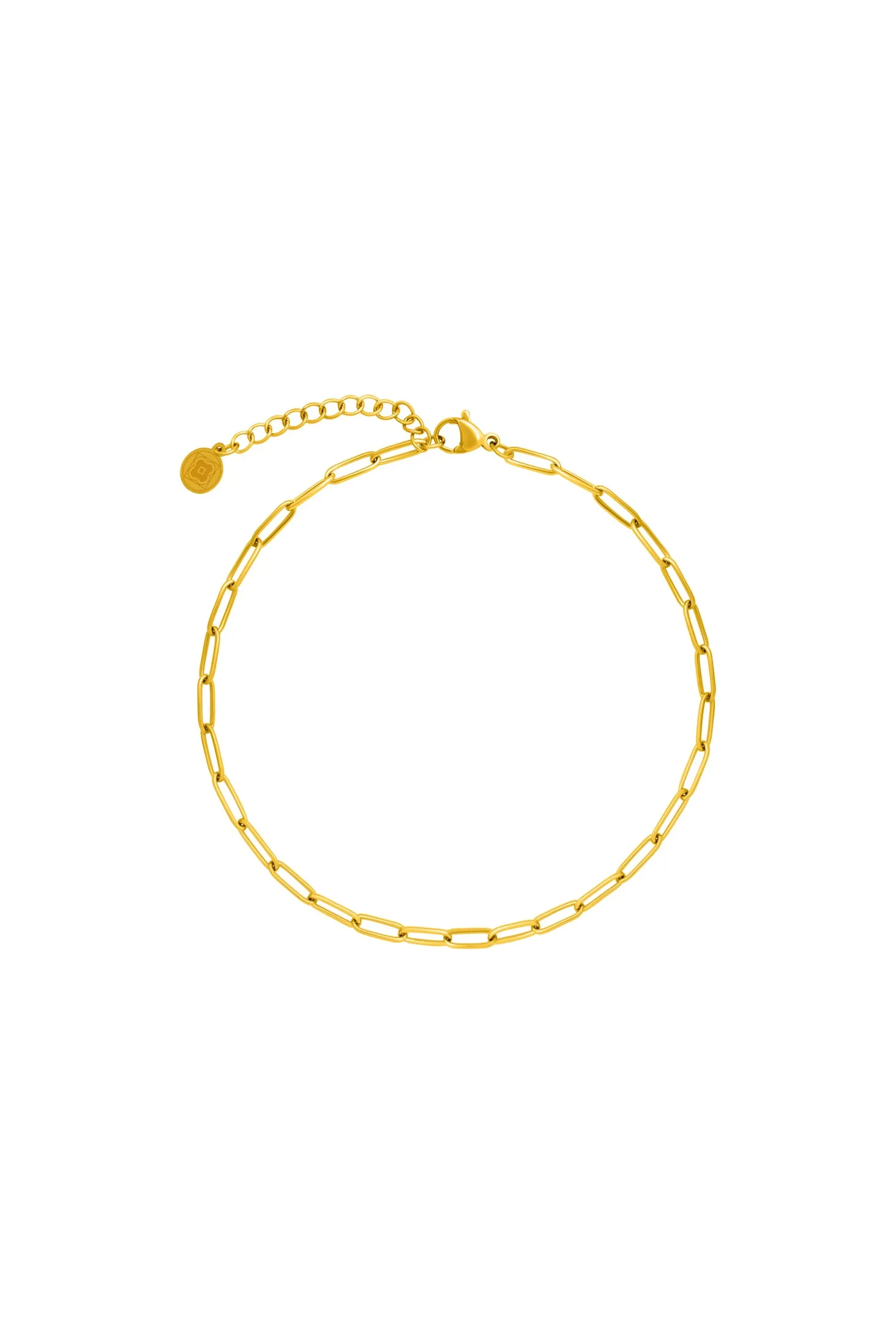 3 For 2 Offer Gift Set- Rectangle Link Chain, Crystal & Petite Shell & Maltese Cross Anklets