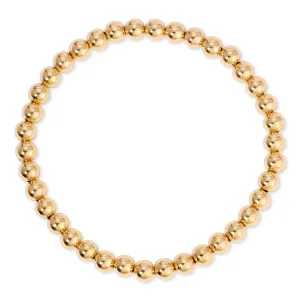 5mm Gold Bead Bracelet