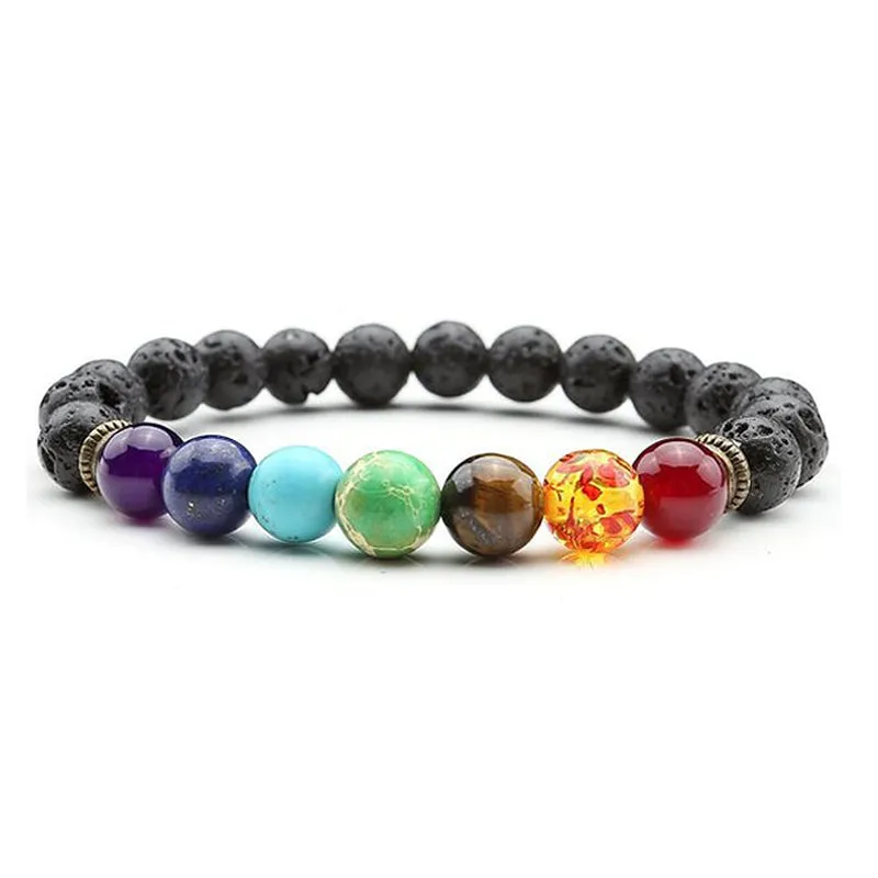 7 Chakra Bodhi Seed Bracelet