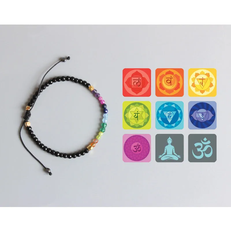 7 Chakra Crystal Bead Bracelet
