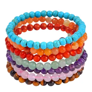 7 Chakra Crystal Bracelet Set: Support for Every Kind of Day
