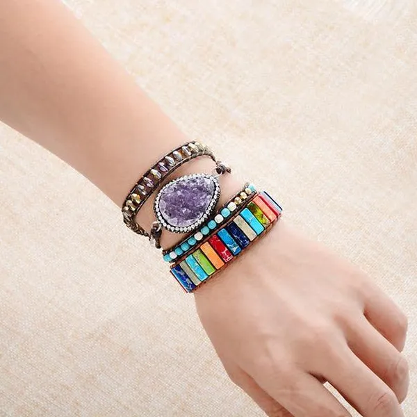 7 Chakras Jasper Energy Bracelet