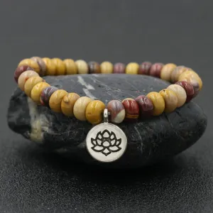 7 Chakras Pendant Bracelet - Lotus 2