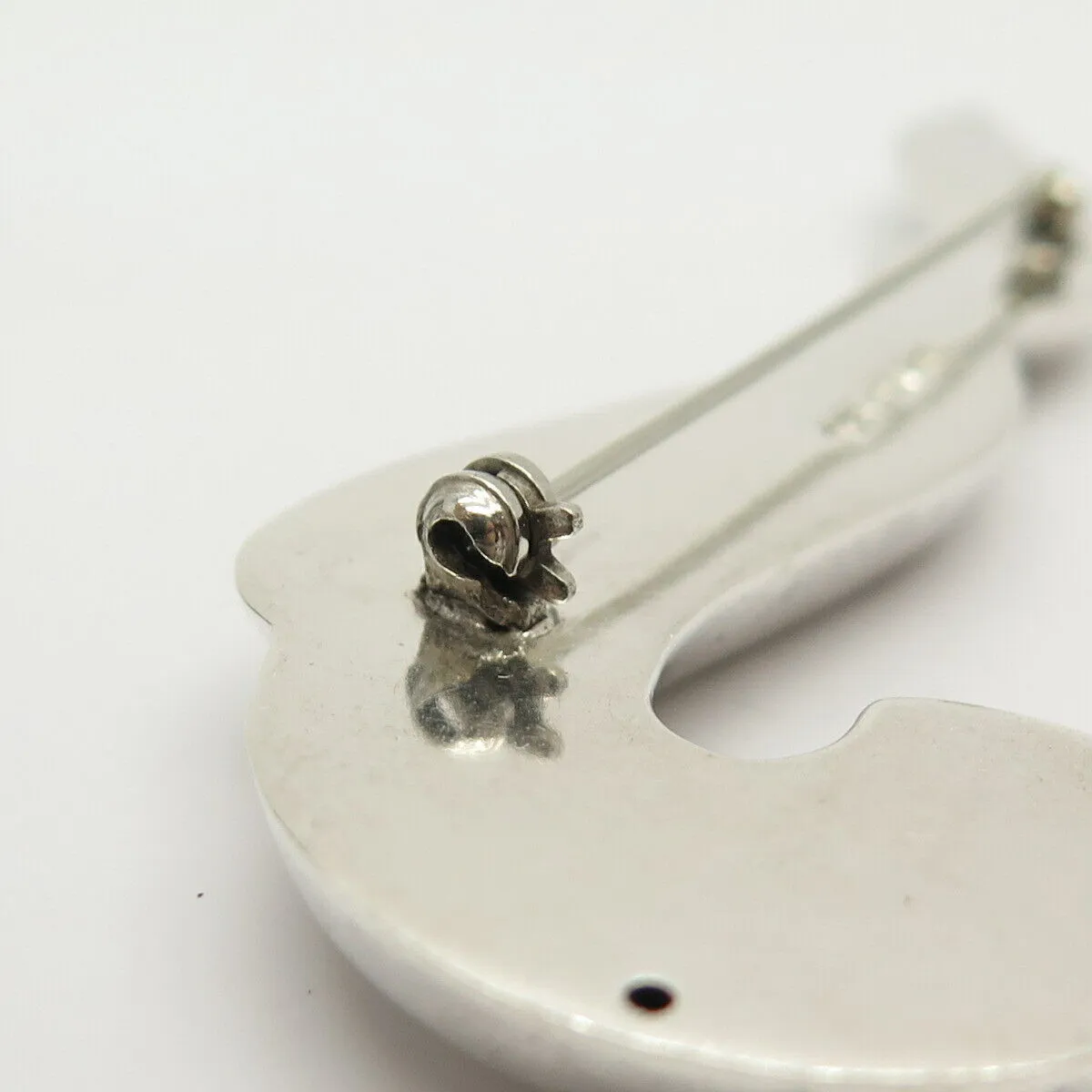 925 Sterling Silver Vintage Mexico Abstract Pin Brooch