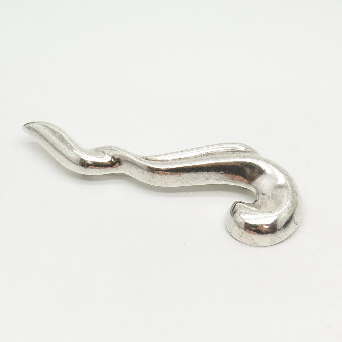 925 Sterling Silver Vintage Mexico Abstract Pin Brooch
