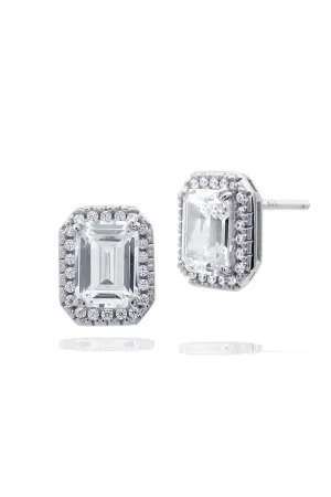 A CHRISTMAS JOURNEY VIOLET EARRINGS SILVER