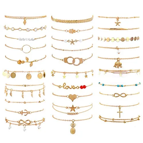 Adjustable Beach Anklet Set