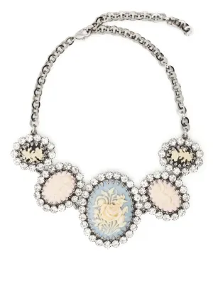 Alessandra Rich
crystal-embellished cameo necklace