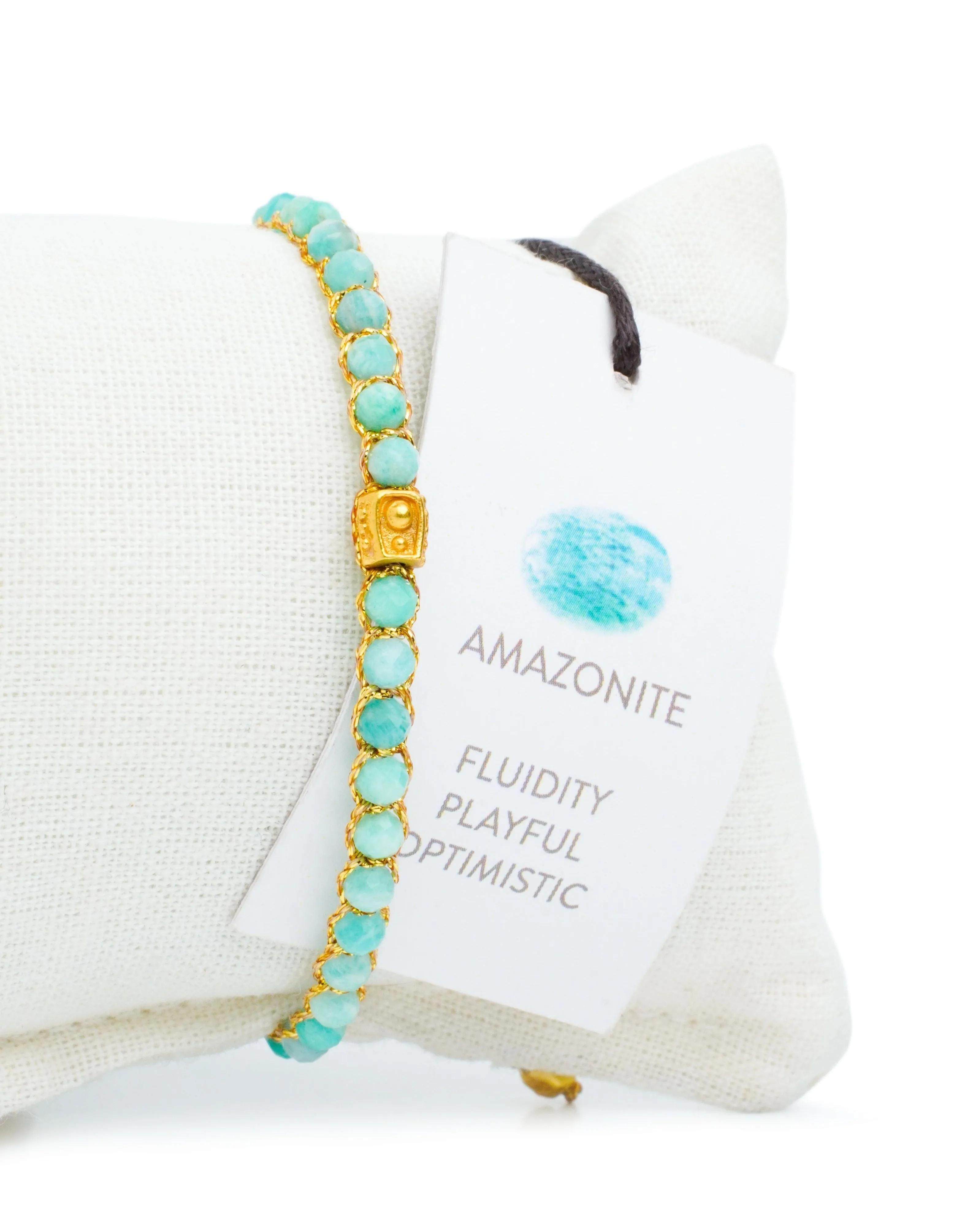 Amazonite Bracelet from South Africa | GOLD