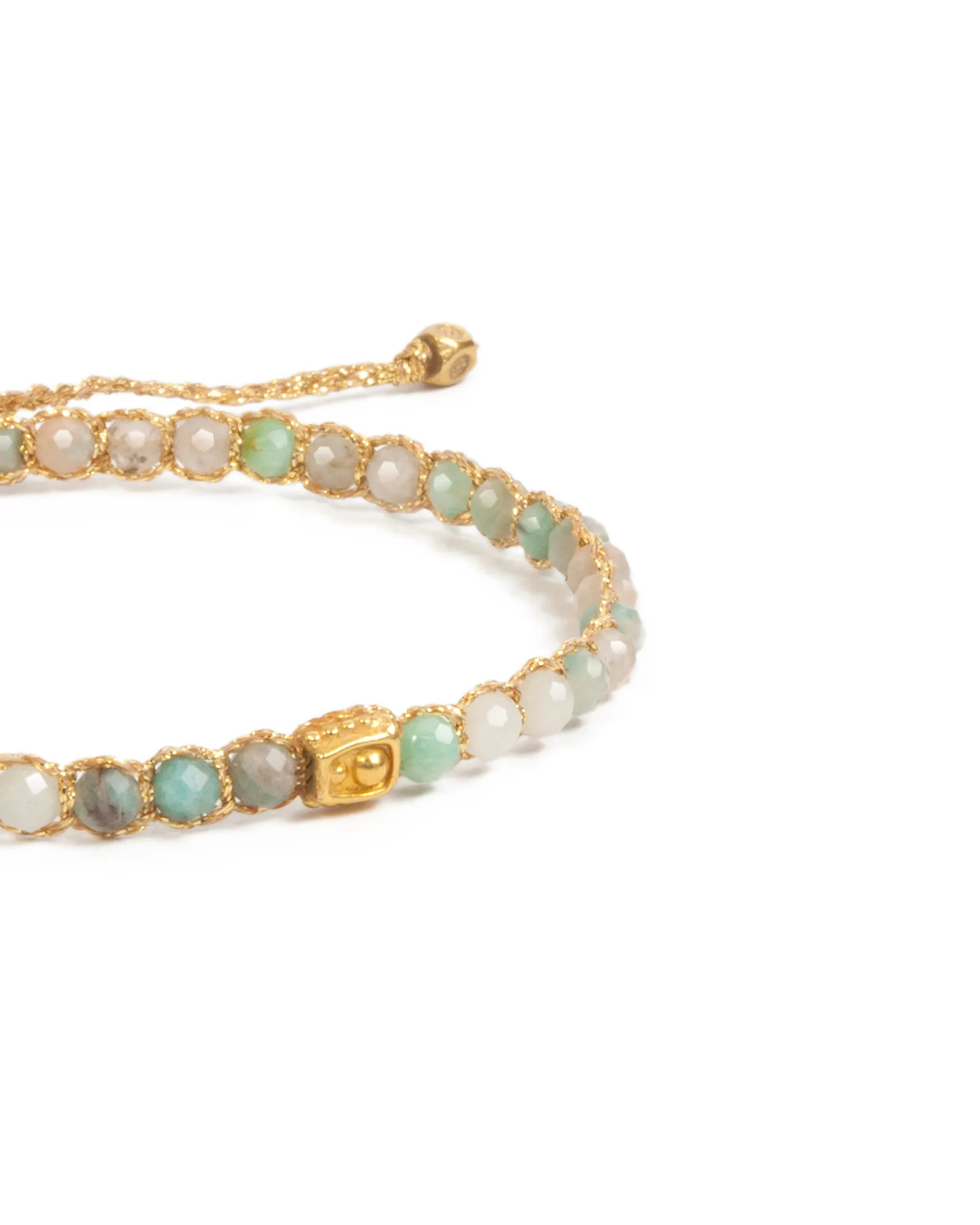 Amazonite Bracelet | Gold