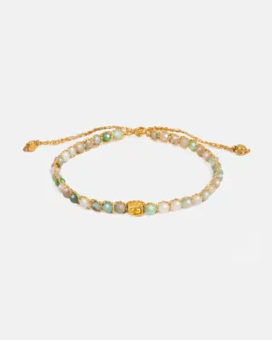 Amazonite Bracelet | Gold