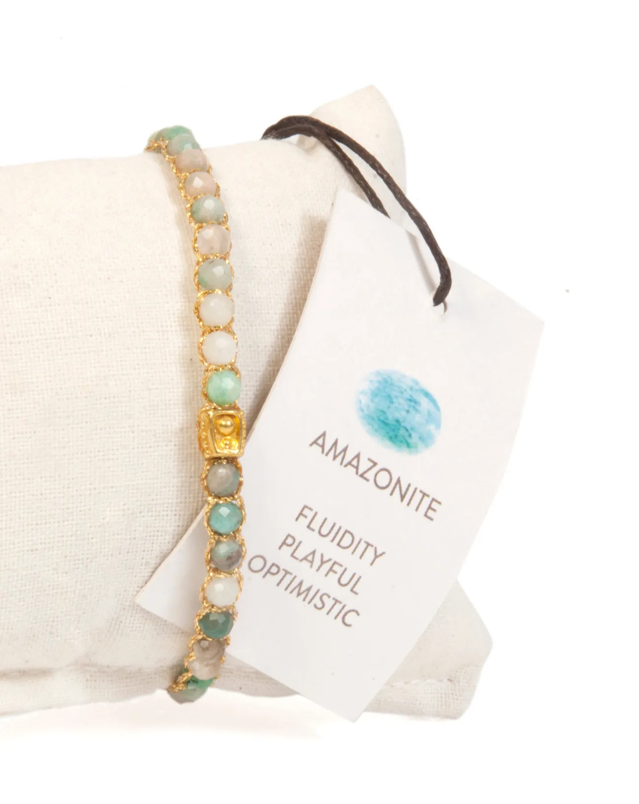 Amazonite Bracelet | Gold