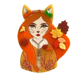 Amber the fabulous 🦊 - Brooch - Set of 4