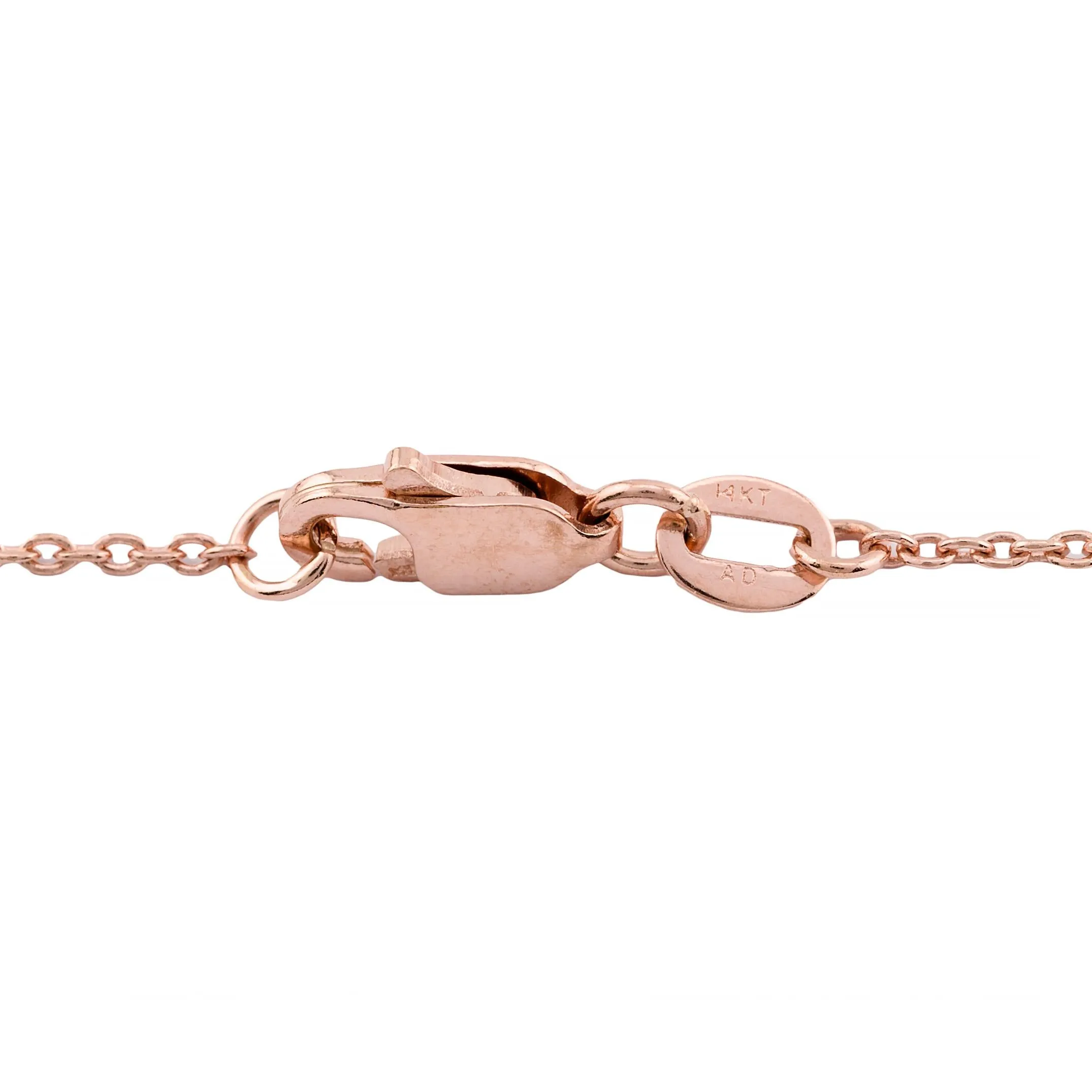 Antique 2.16ctw Mine Cut Diamond Fringe Necklace in 14 Karat Rose Gold
