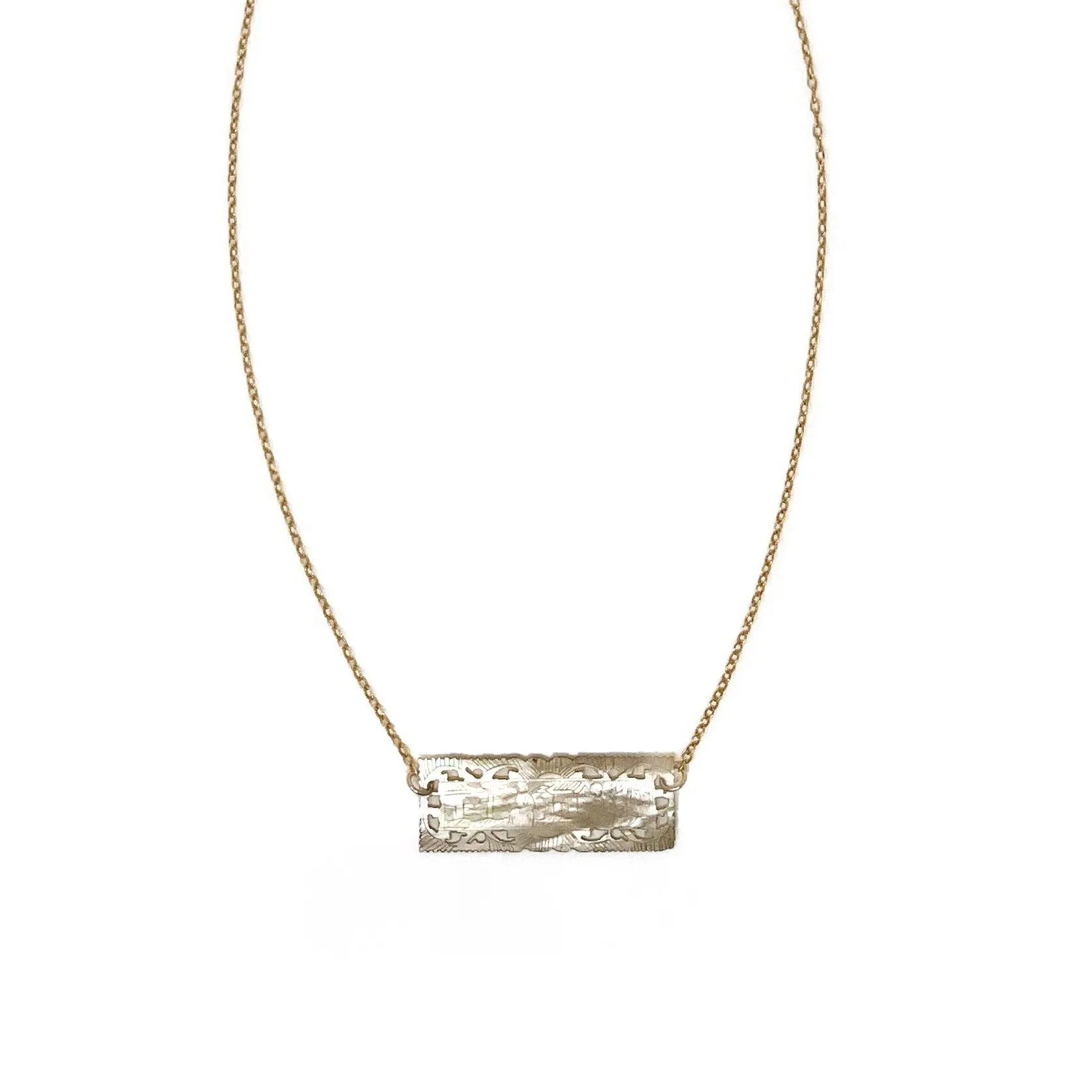 Antique Chinese Gambling Chip Necklace