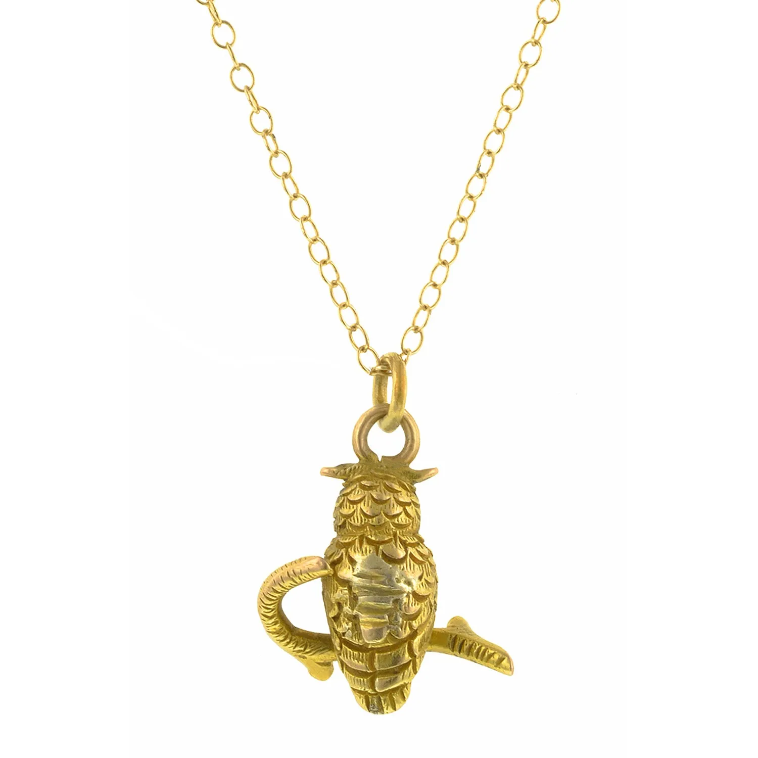 Antique Owl Diamond Pendant