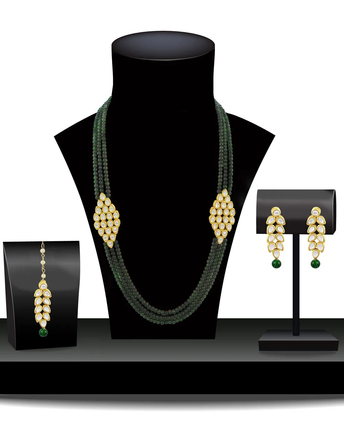 Antique Rani Haar Kundan Necklace Set