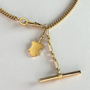 Antique Shield Fob Necklace