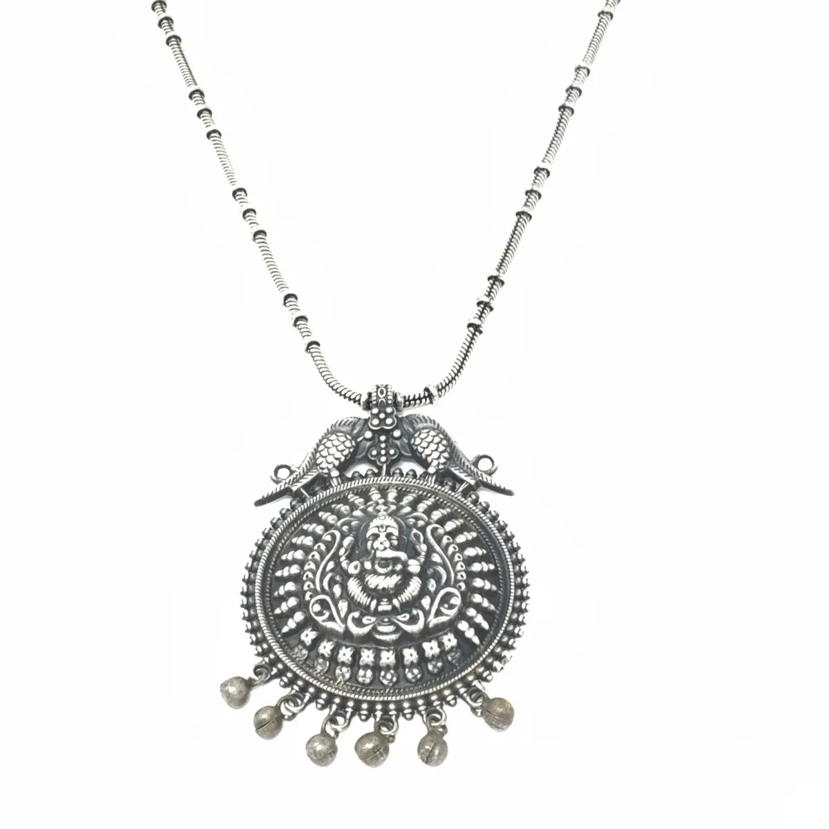 Antique Silver God Ganesha Necklace