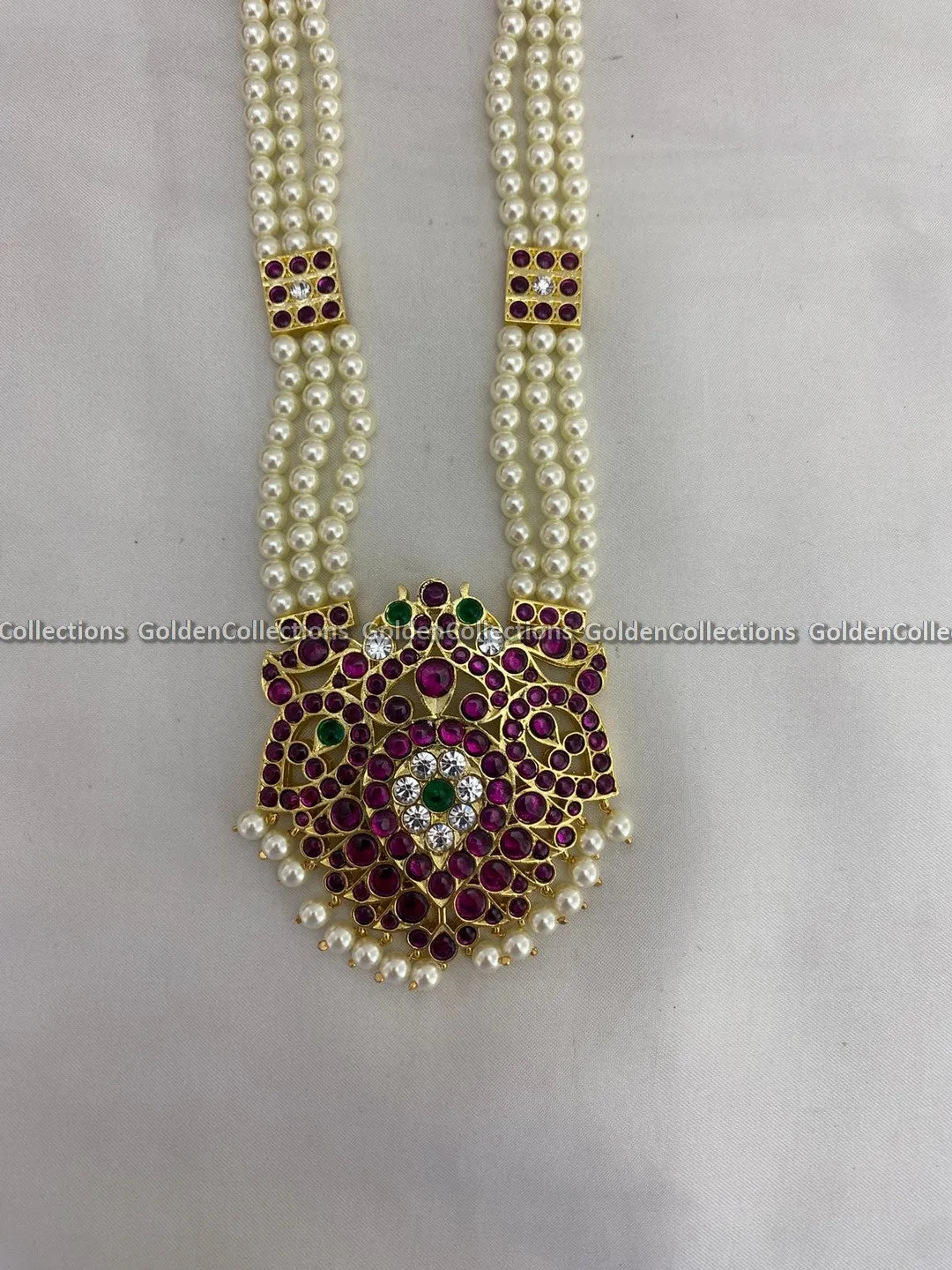 Antique Temple Jewellery Set For Marriage Long Necklaces For Women BBN-031