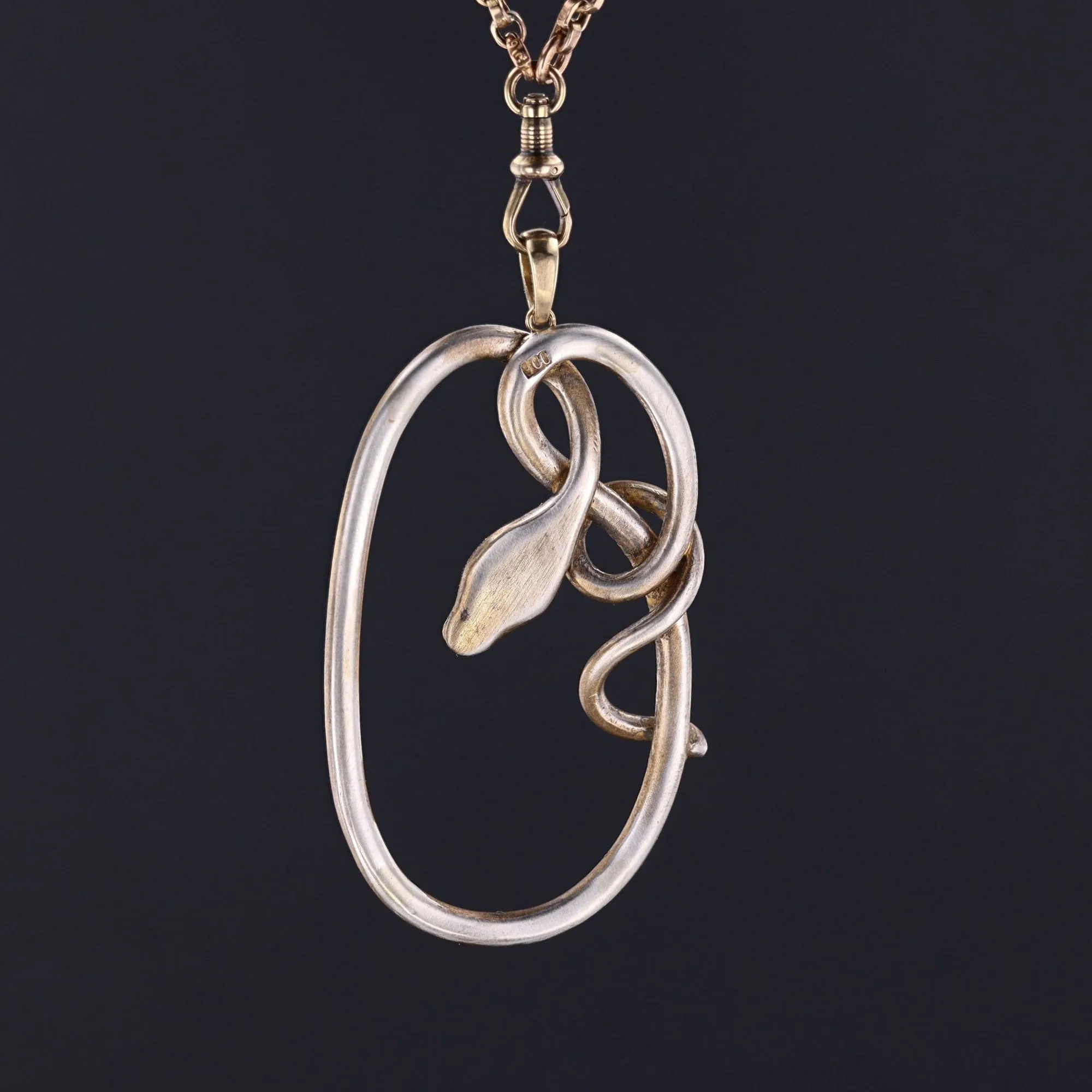 Antique Turquoise Snake Pendant | Antique Buckle Conversion