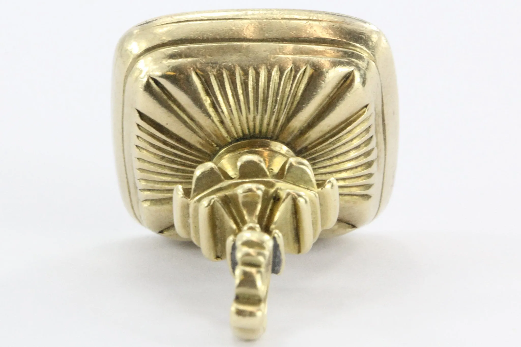 Antique Victorian 14k Gold Dragon Carnelian Wax Seal Fob