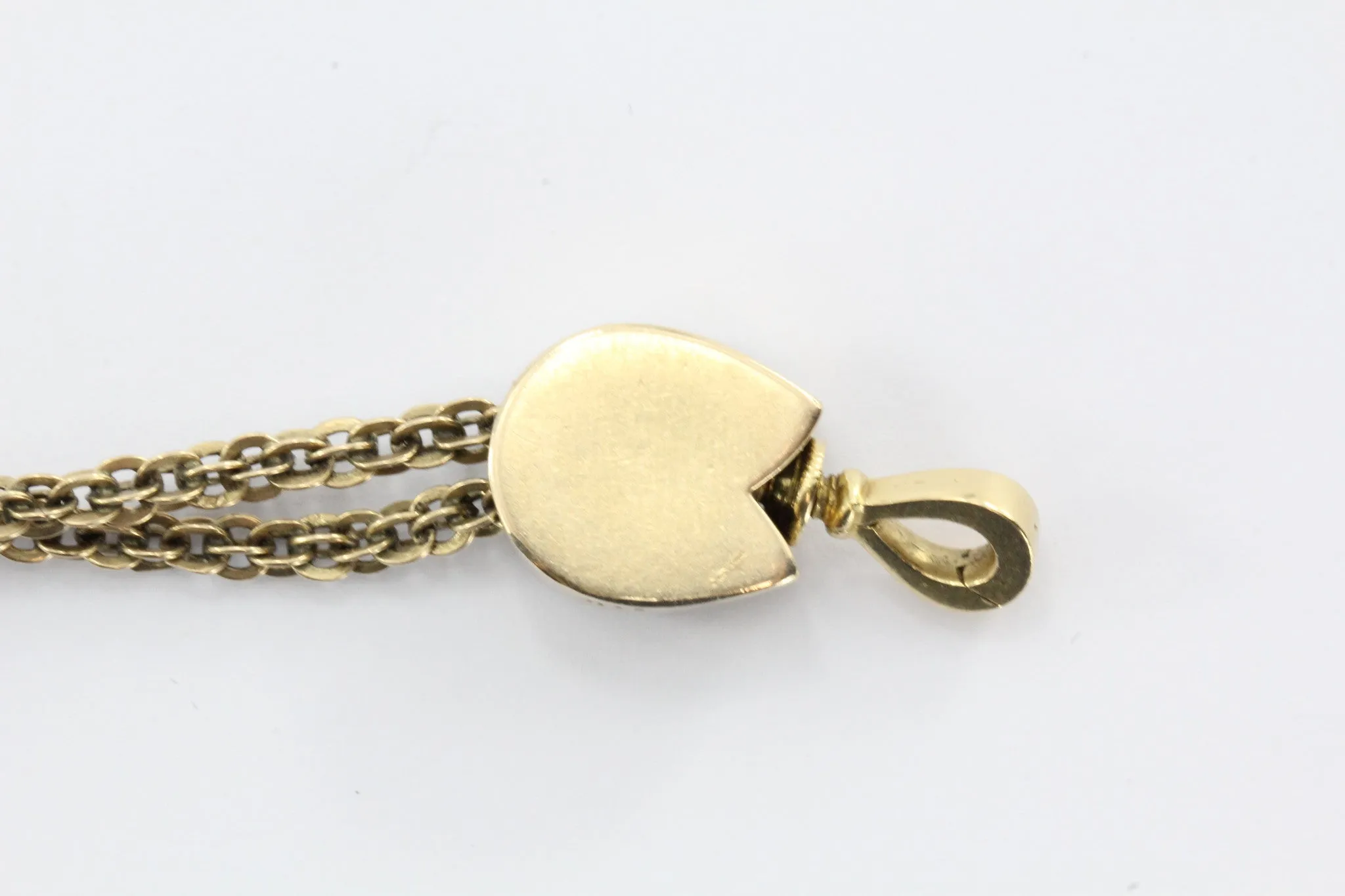 Antique Victorian 14K Gold Turquoise & Seed Pearl Lorgnette Watch Necklace Chain