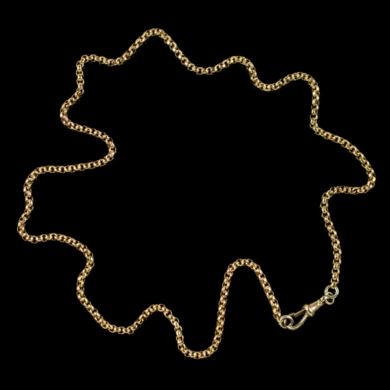 Antique Victorian Gold Chain Necklace 9ct Gold Circa 1900