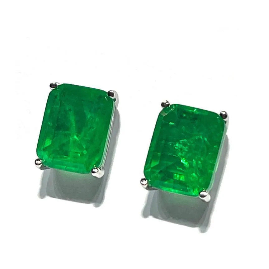 AP Coral Hollywood Earrings Diva Style Silver 925 Redio Quartz Finish Smeraldo Or63ls