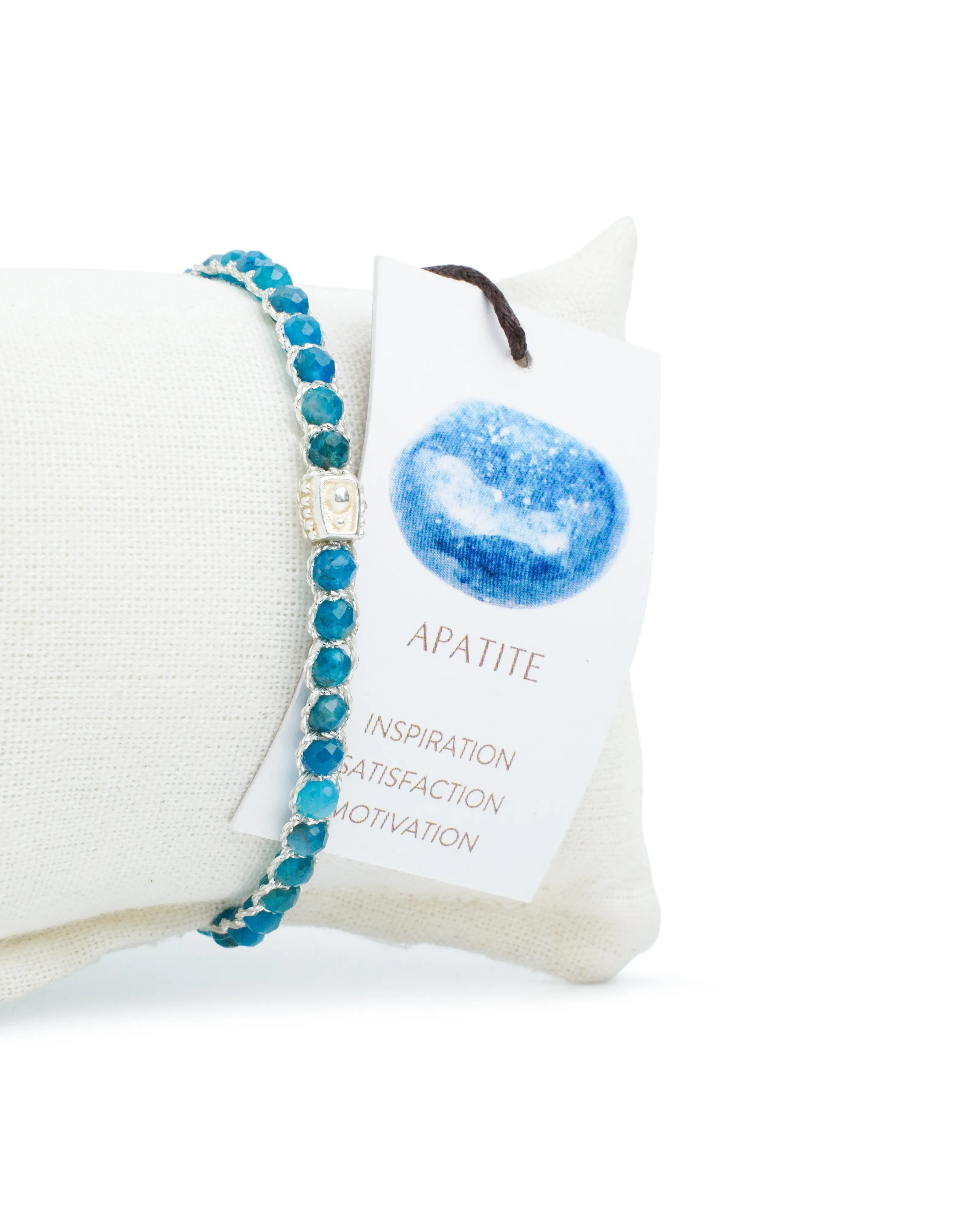 Apatite Bracelet  | Silver