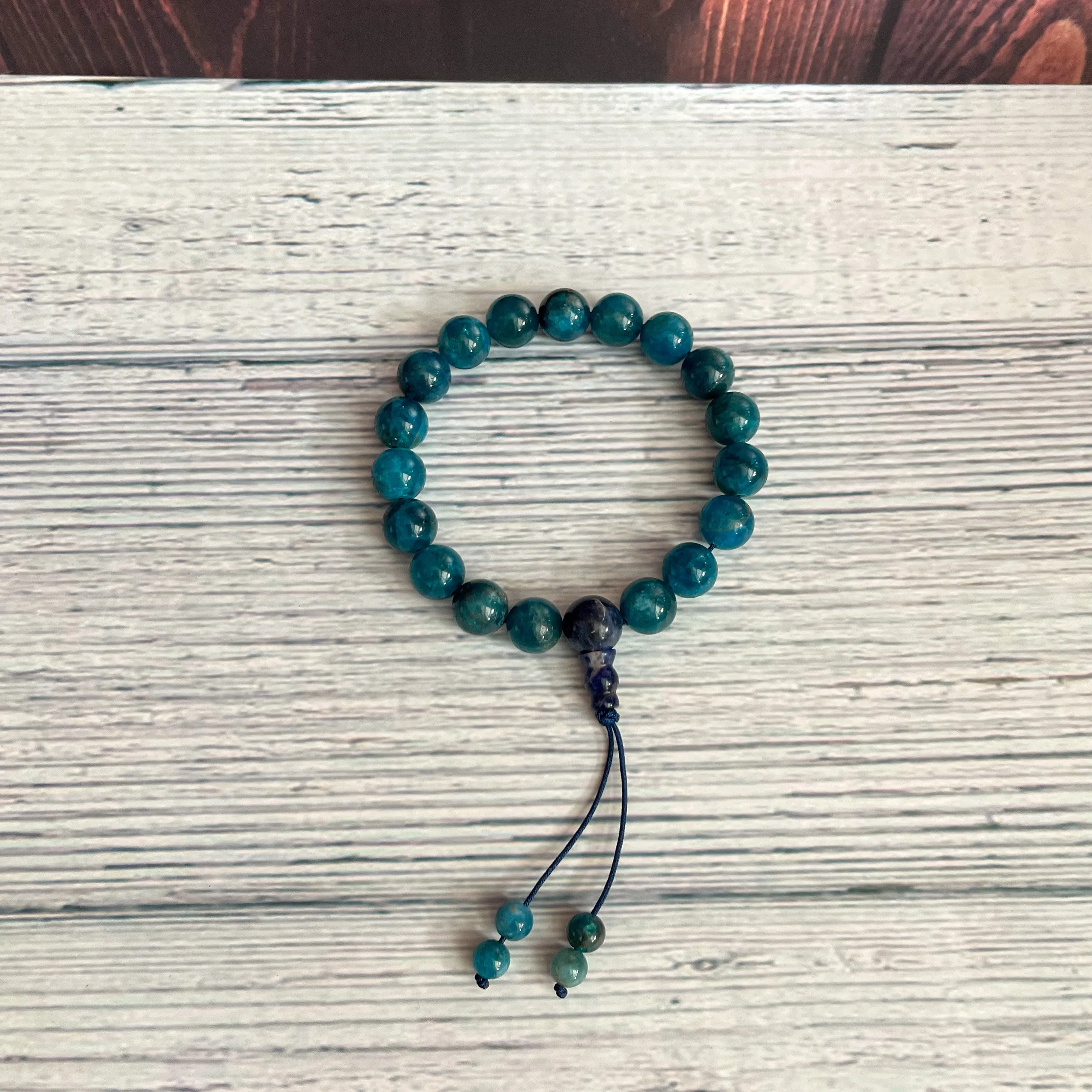 Apatite Mala Bracelet "I Speak Truths."