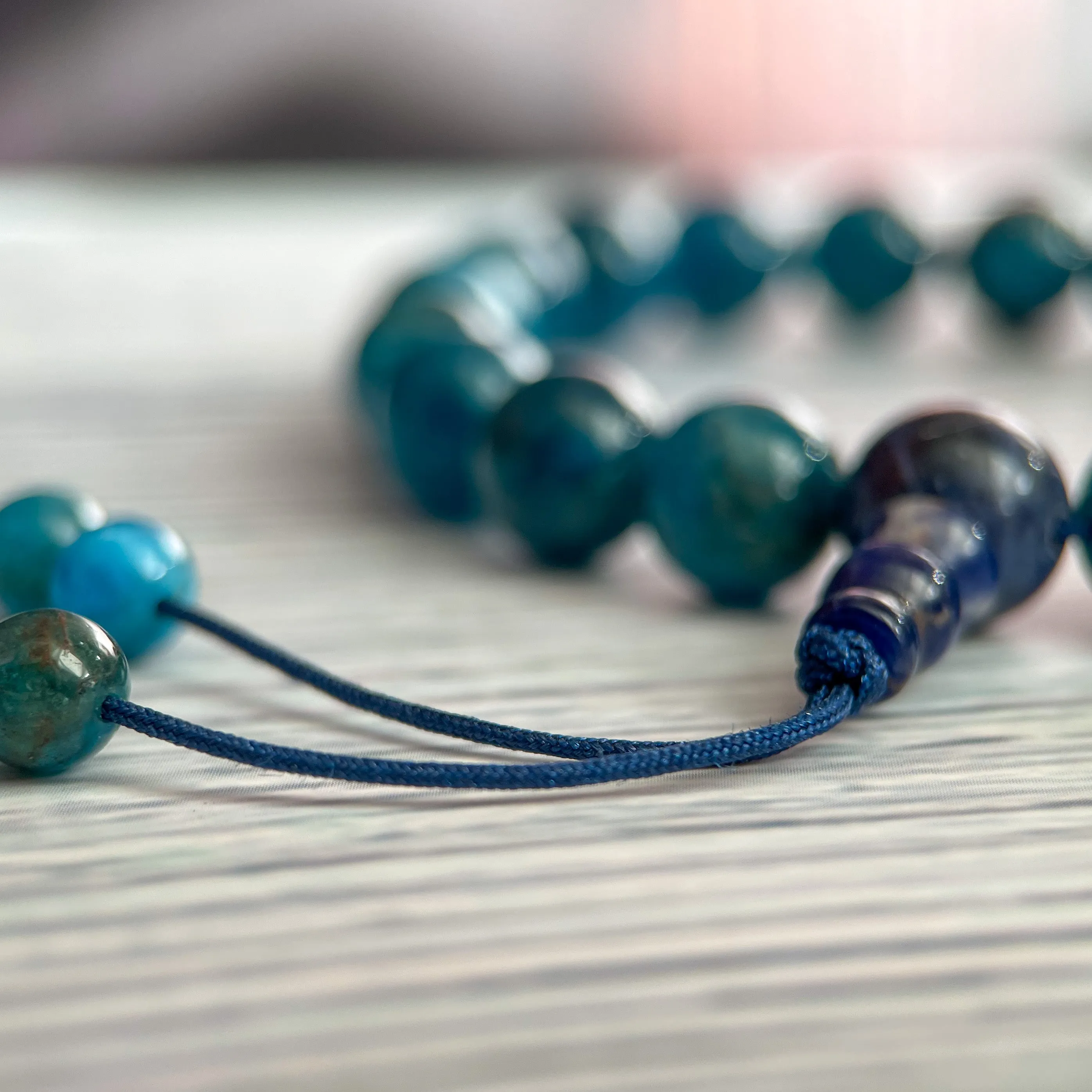 Apatite Mala Bracelet "I Speak Truths."