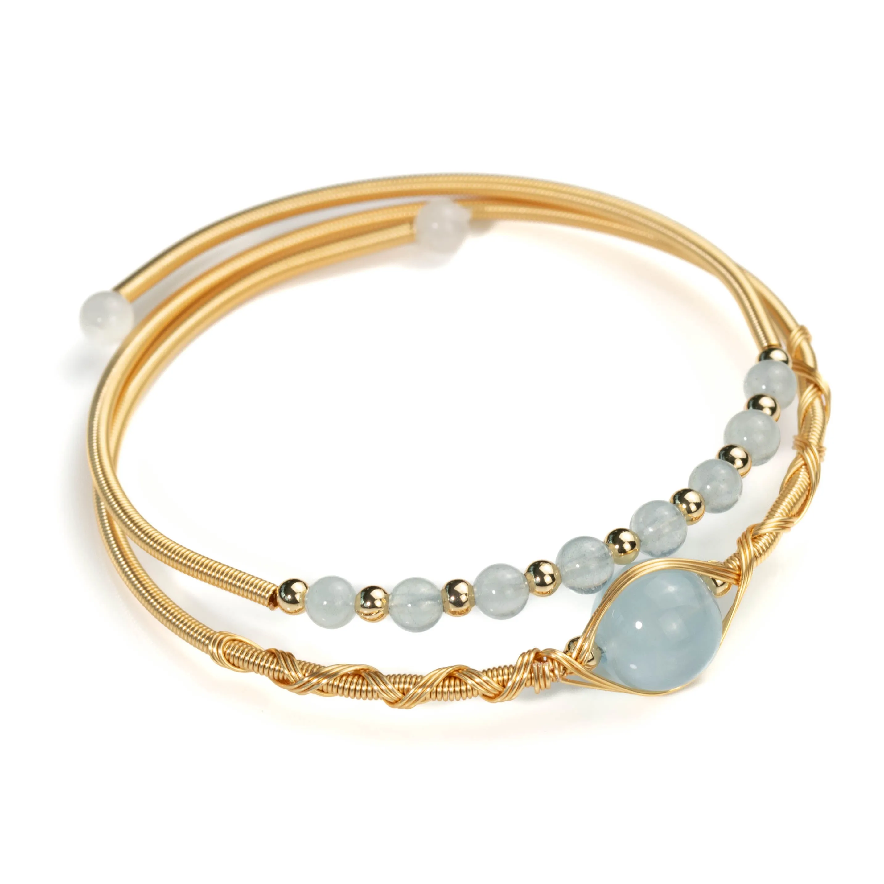 Aquamarine bangle