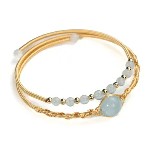 Aquamarine bangle