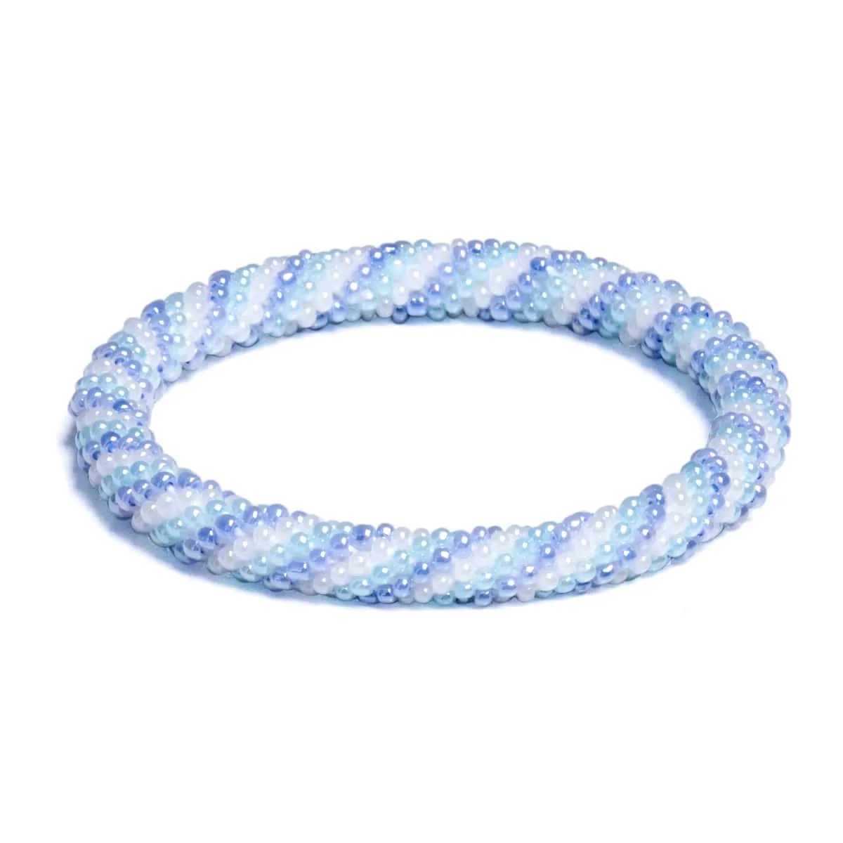 Arctic Surf | Himalayan Glass Bead Bracelet
