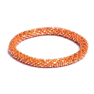 Atomic Tangerine | Himalayan Glass Bead Bracelet