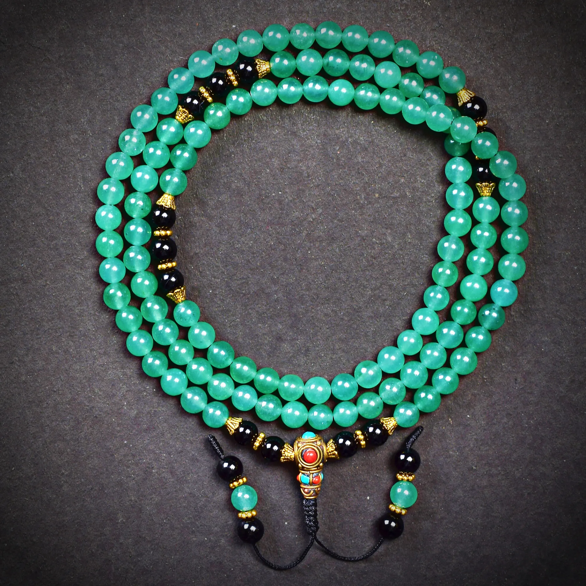 Aventurine Stone of Prosperity Mala