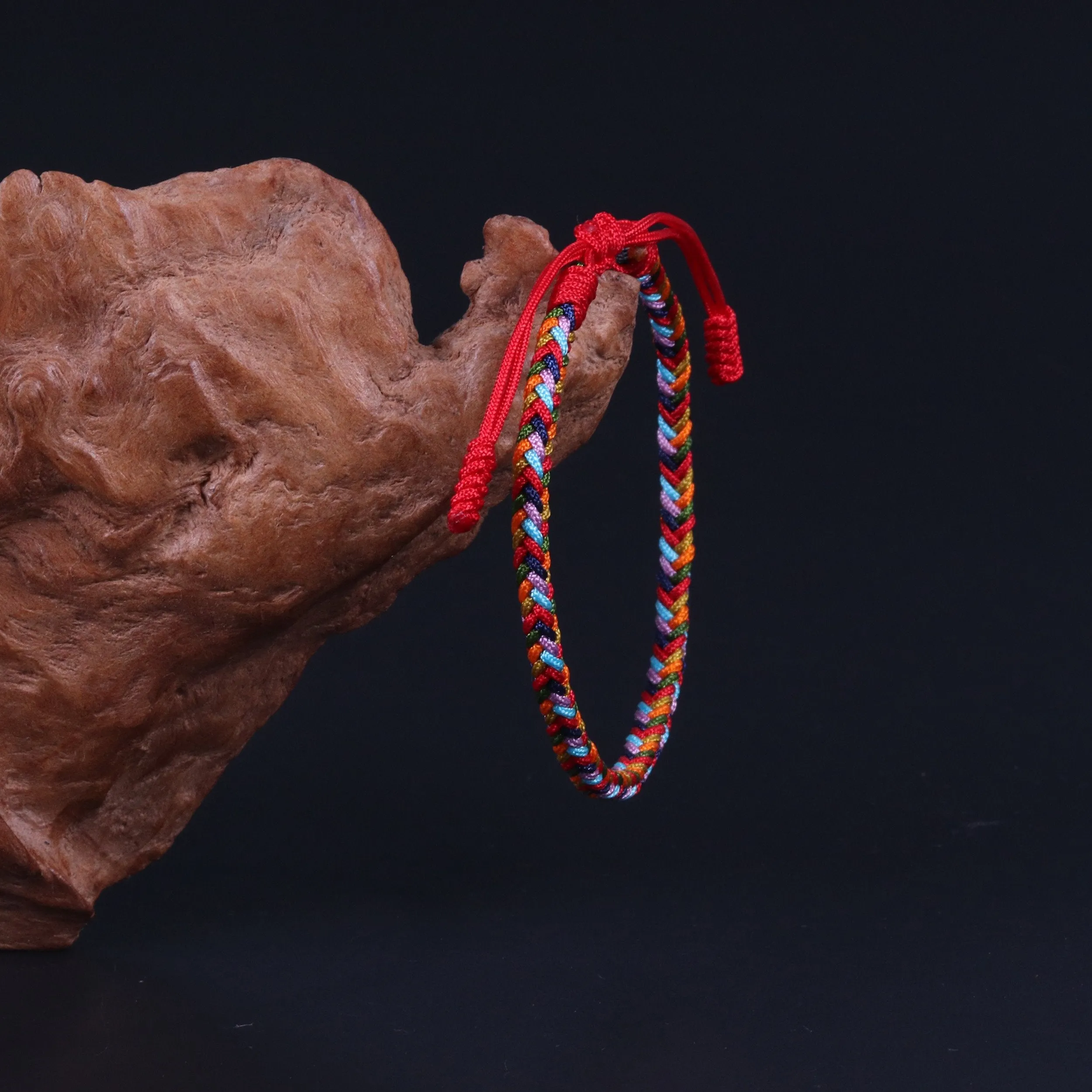 Balance and Harmony Lucky Handmade Buddhist Knots Rope Bracelet