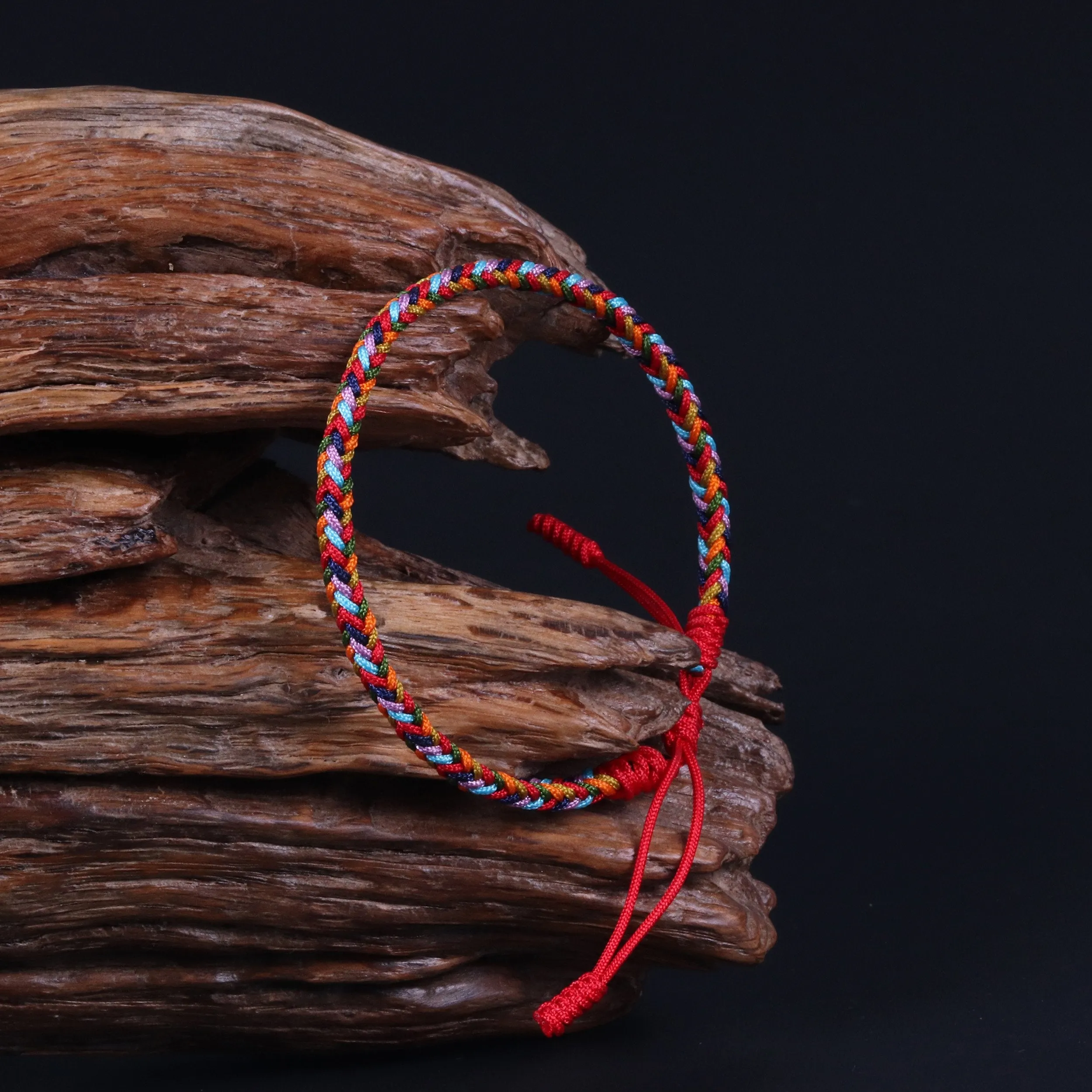 Balance and Harmony Lucky Handmade Buddhist Knots Rope Bracelet