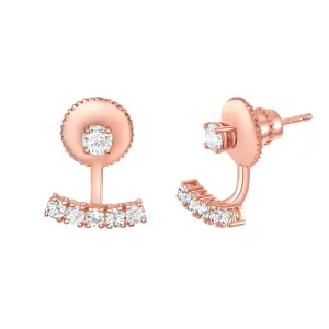 Ball & Bar Diamond Earrings